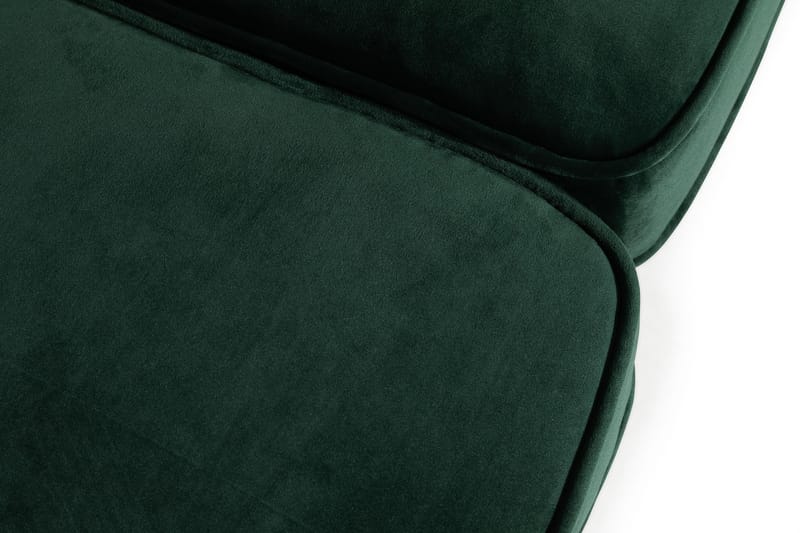 Chesterfield Lyx 3-sædet Fløjlssofa – Dyb sofa - Mørkegrøn - Møbler - Sofaer - Velour sofaer