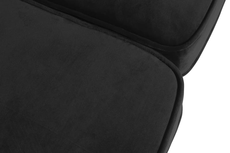 Chesterfield Lyx 3-sædet Fløjlssofa – Dyb sofa - Sort - Møbler - Sofaer - Velour sofaer