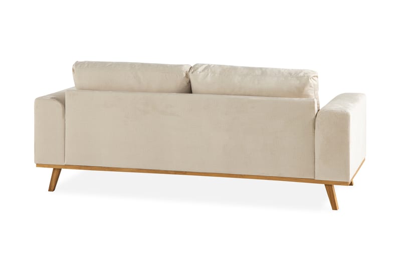 Copenhagen 2-Pers. Veloursofa - Beige - Velour sofaer - 2 personers sofa