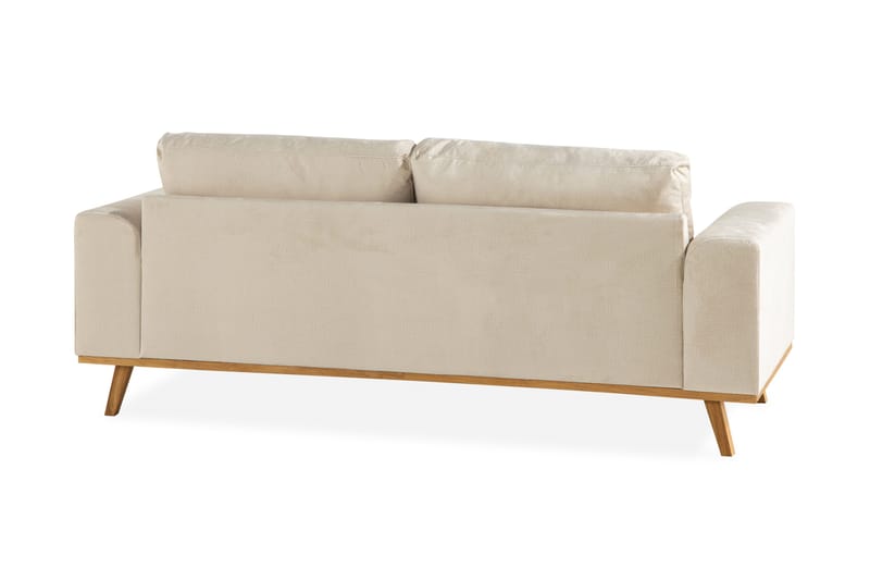 Copenhagen 2-personers Fløjlssofa - Beige - Møbler - Sofaer - Velour sofaer