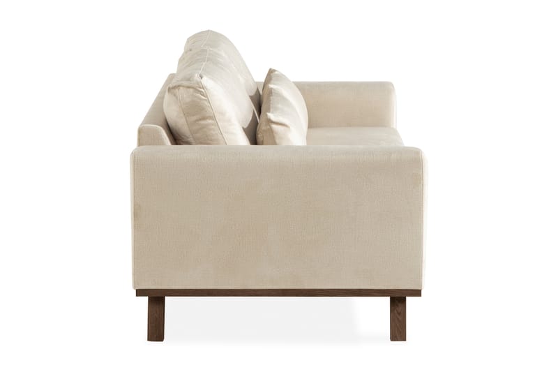 Copenhagen 2-Pers. Veloursofa - Beige - Velour sofaer - 2 personers sofa