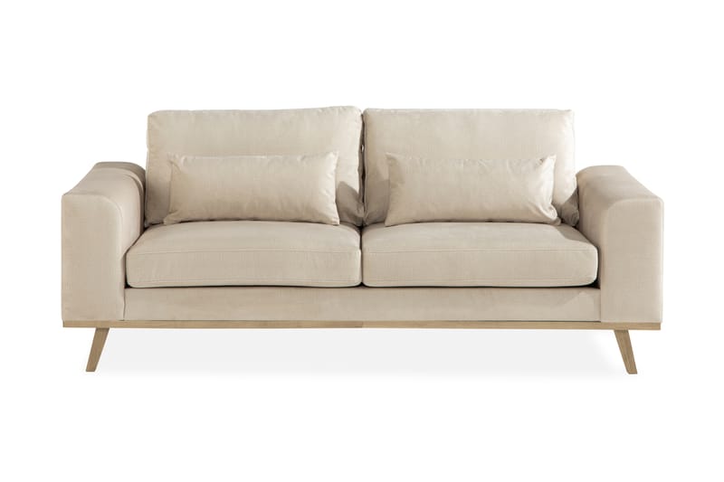 Copenhagen 2-personers Fløjlssofa - Beige - Møbler - Sofaer - Velour sofaer