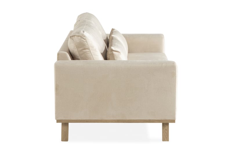 Copenhagen 2-Pers. Veloursofa - Beige - Velour sofaer - 2 personers sofa