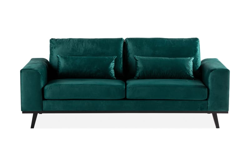 Copenhagen 2-personers Fløjlssofa - Grøn - Møbler - Sofaer - Velour sofaer