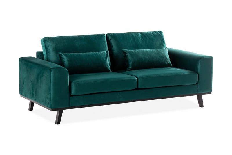 Copenhagen 2-personers Fløjlssofa - Grøn - Møbler - Sofaer - Velour sofaer