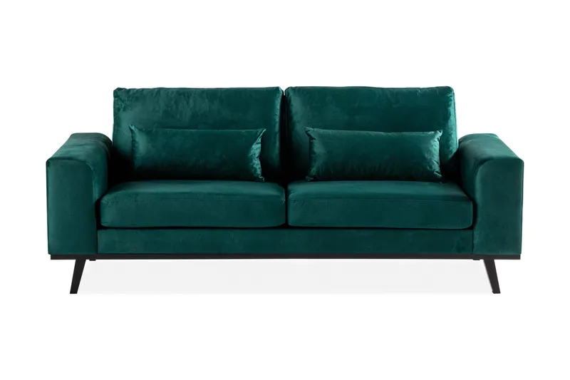 Copenhagen 2-personers Fløjlssofa - Grøn - Møbler - Sofaer - Velour sofaer