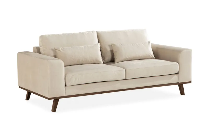 Copenhagen 2-personers Fløjlssofa - Beige - Møbler - Sofaer - Velour sofaer