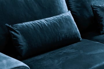 Copenhagen 3-personers Fløjlssofa - Blå - Møbler - Sofaer - Velour sofaer