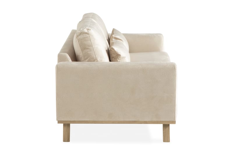 Copenhagen 3-personers Fløjlssofa - Beige - Møbler - Sofaer - Velour sofaer