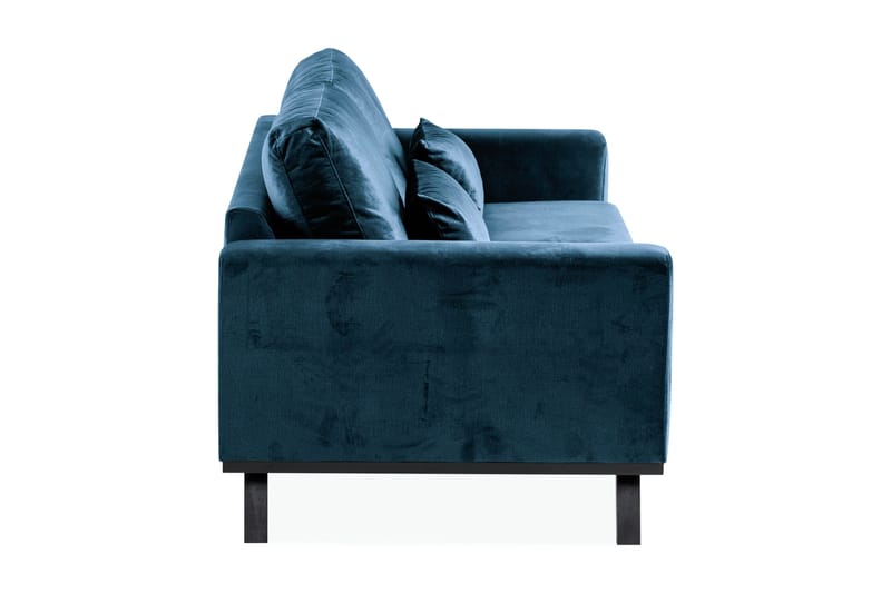 Copenhagen 3-personers Fløjlssofa - Blå - Møbler - Sofaer - Velour sofaer