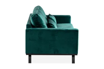 Copenhagen 3-personers Fløjlssofa - Grøn - Møbler - Sofaer - Velour sofaer