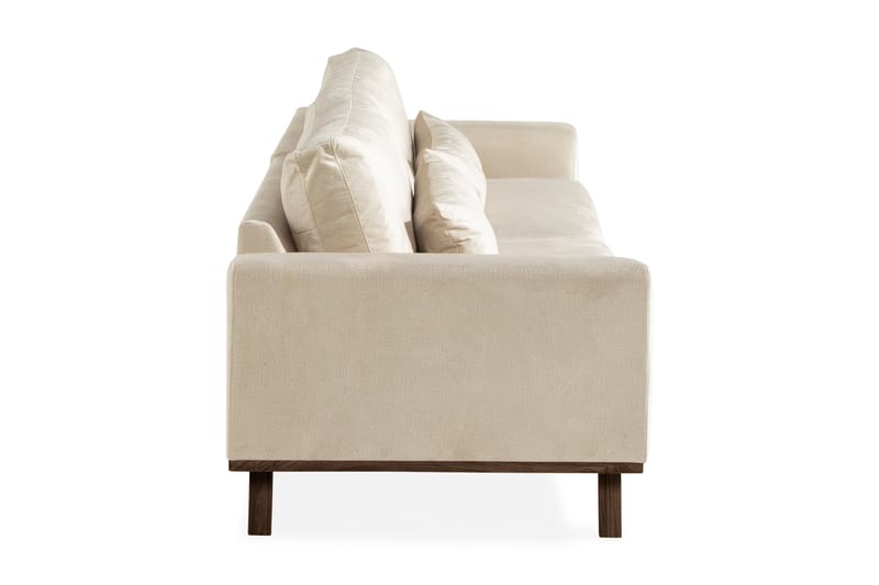 Copenhagen 4-personers Fløjlssofa - Beige - Møbler - Sofaer - Velour sofaer