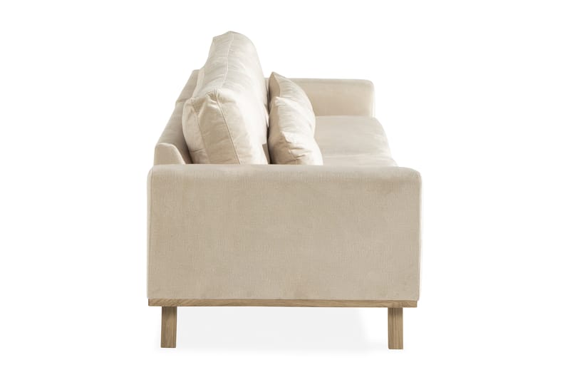 Copenhagen 4-personers Fløjlssofa - Beige - Møbler - Sofaer - Velour sofaer