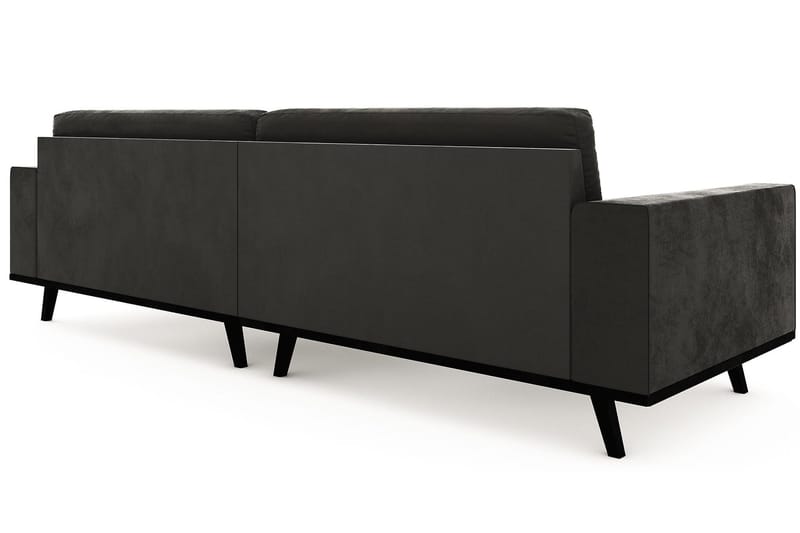 Copenhagen 4-personers Fløjlssofa - Mørkegrå - Møbler - Sofaer - Velour sofaer