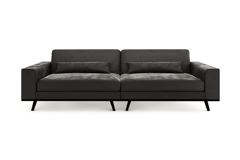 Copenhagen 4-personers Fløjlssofa - Mørkegrå - Møbler - Sofaer - Velour sofaer