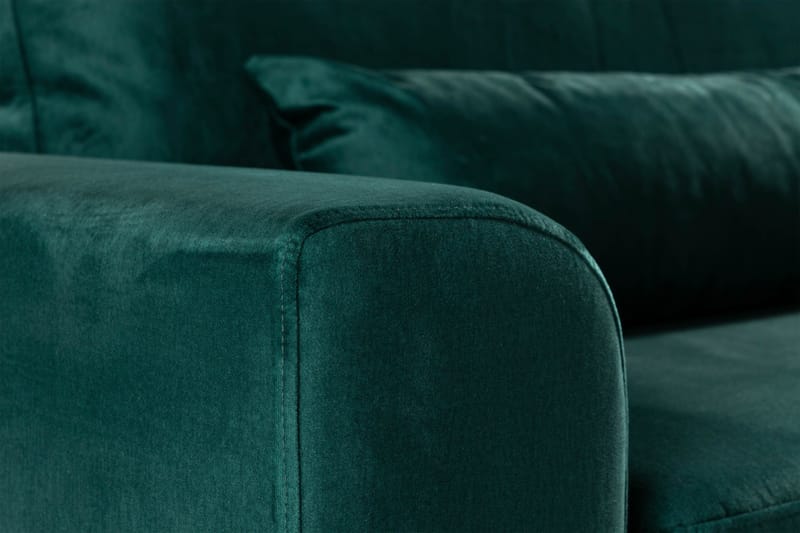 Copenhagen 4-personers Fløjlssofa - Grøn - Møbler - Sofaer - Velour sofaer