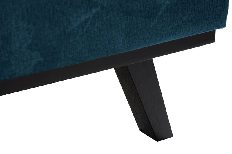 Copenhagen 5-personers Højrevendt U-formet Sofa med Divan og Chaiselong i Fløjl - Blå - Møbler - Sofaer - Velour sofaer