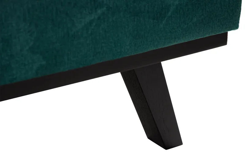 Copenhagen 5-personers Højrevendt U-formet Sofa med Divan og Chaiselong i Fløjl - Grøn - Møbler - Sofaer - Velour sofaer