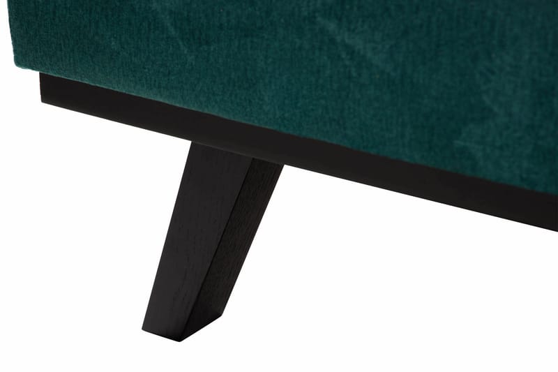 Copenhagen 5-personers Venstrevendt U-formet Sofa med Divan og Chaiselong i Fløjl - Grøn - Møbler - Sofaer - Velour sofaer