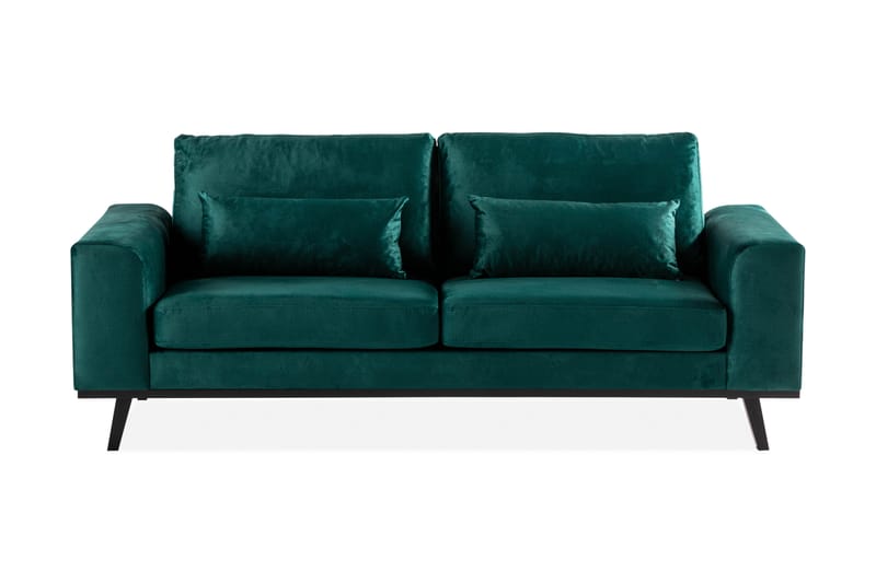 Copenhagen Sammetssoffa 2-personers - Grøn - Velour sofaer - 2 personers sofa