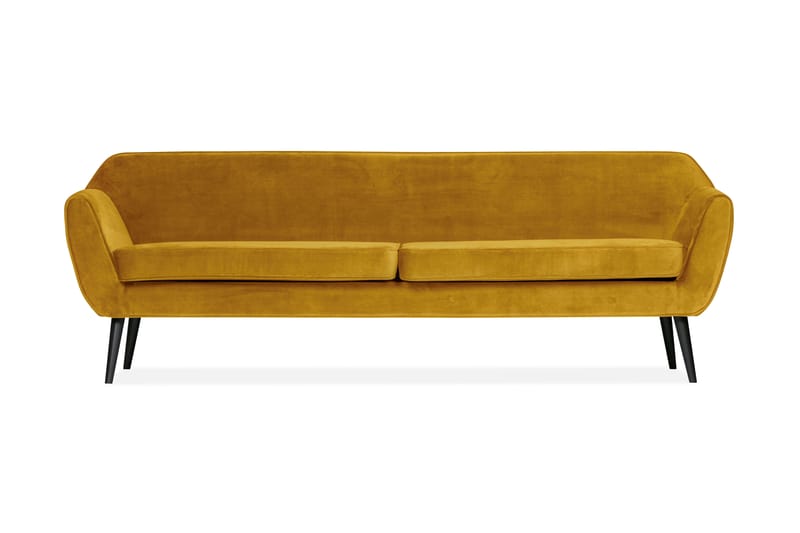 Corollos Veloursofa - Ochre - Velour sofaer - 3 personers sofa