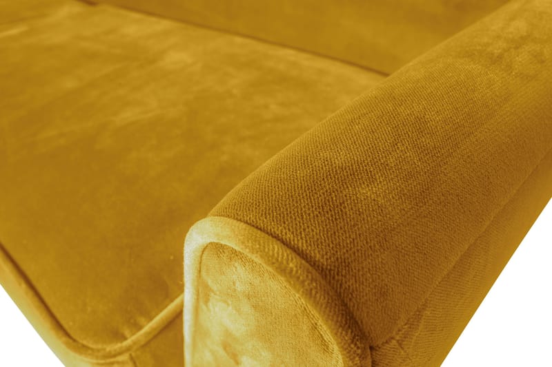 Corollos Veloursofa - Ochre - Velour sofaer - 3 personers sofa