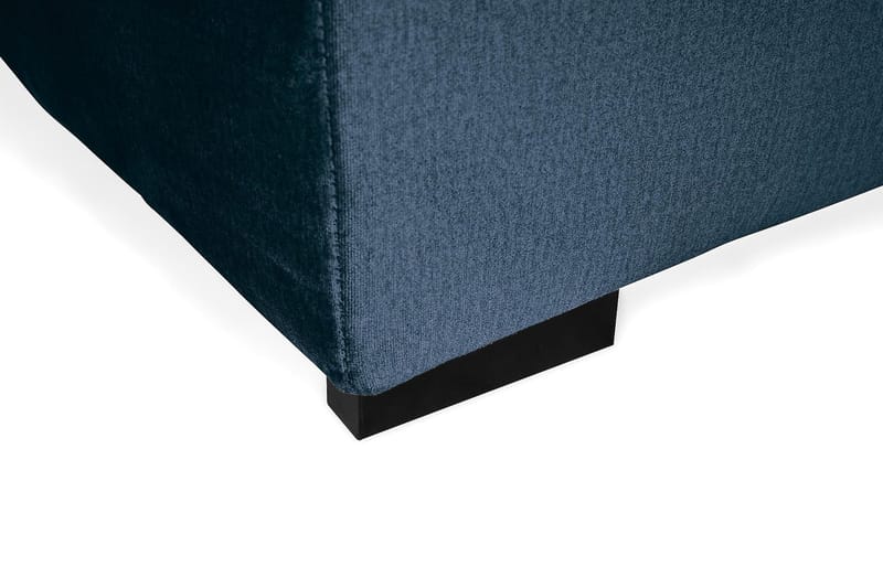 Crazy 4-personers Højrevendt U-formet Large Sofa med Chaiselong i Fløjl - Blå - Møbler - Sofaer - U Sofa