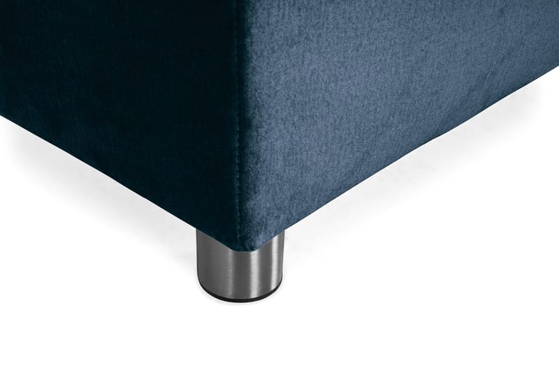 Crazy 4-personers Højrevendt U-formet Large Sofa med Chaiselong i Fløjl - Blå - Møbler - Sofaer - U Sofa