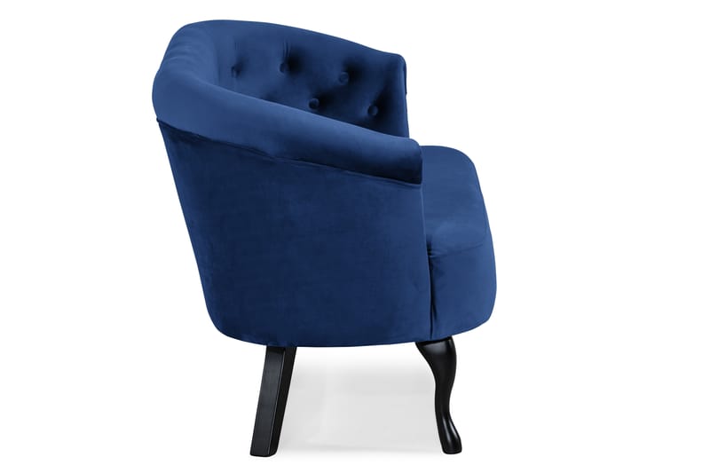 Dahlia Siss Sofa Velour - Blå - Møbler - Sofaer - Velour sofaer