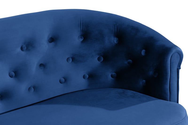 Dahlia Siss Sofa Velour - Blå - Møbler - Sofaer - Velour sofaer