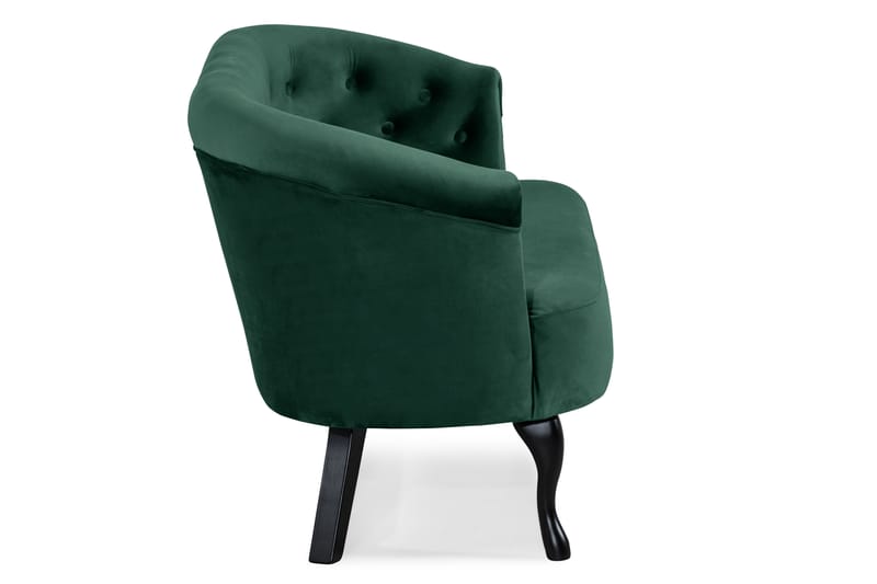 Dahlia Siss Sofa Velour - Mørkegrøn - Møbler - Sofaer - Velour sofaer