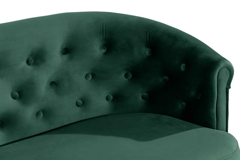 Dahlia Siss Sofa Velour - Mørkegrøn - Møbler - Sofaer - Velour sofaer