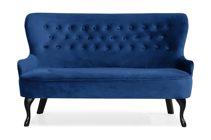 Dahlia Sofa Velour - Blå - Velour sofaer - 2 personers sofa