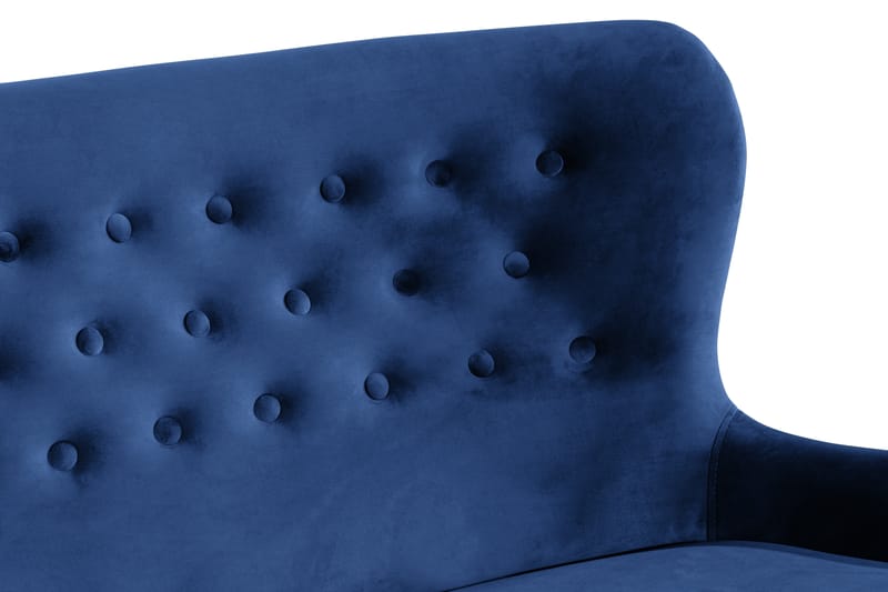 Dahlia Sofa Velour - Blå - Møbler - Sofaer - Velour sofaer