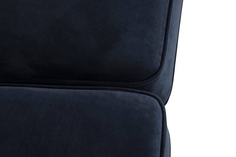 Howard-sofa uden divan og chaiselong Bloomington Howard Classic fløjlsofa 3-personers Vera 4, Blå velour - Møbler - Sofaer - 3 personers sofa