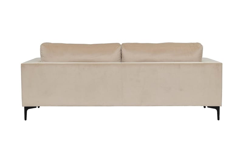 Johana 3-pers Veloursofa - Beige - Møbler - Sofaer - Velour sofaer