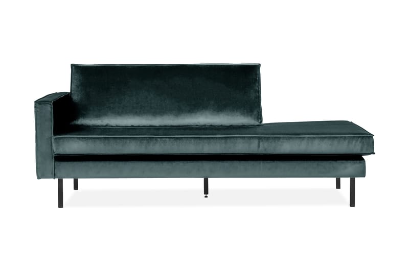 Lissbon 2-sæder Rektangulær Fløjlssofa 203 cm med Daybed, Petrol