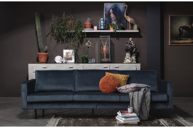 Lissbon 3-personers sofa velour - Møbler - Sofaer - Velour sofaer