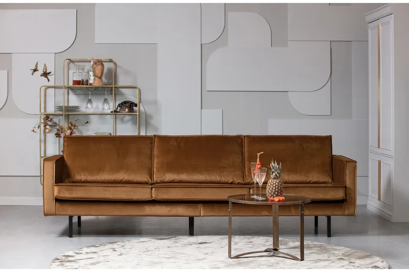 Lissbon 3-personers veloursofa - Møbler - Sofaer - Velour sofaer