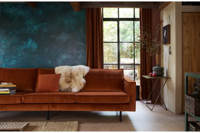 Lissbon 3-personers veloursofa - Møbler - Sofaer - Velour sofaer