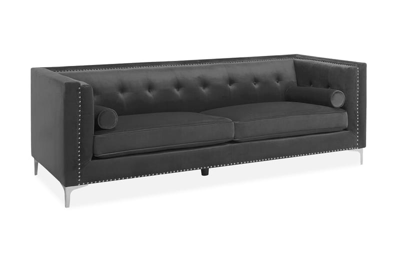 Llawhaden sofa velour, Grå