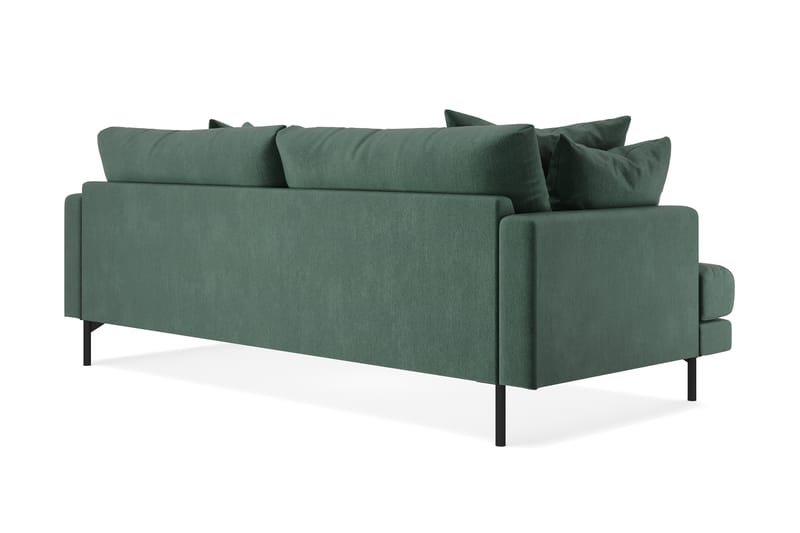 Menard 4-personers Dyb Fløjlssofa - Mørkegrøn - Møbler - Sofaer - Velour sofaer