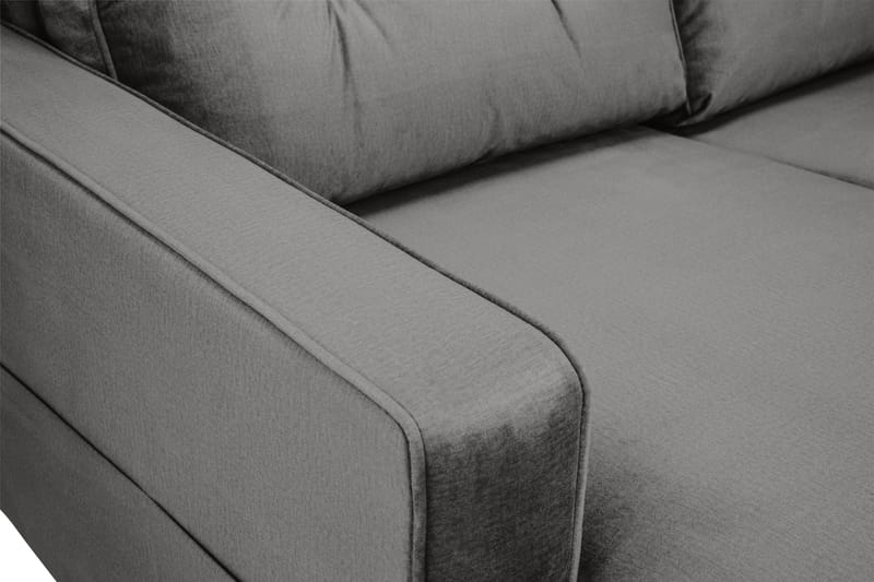 Monroe 3-personers Fløjlssofa - Mørkegrå - Møbler - Sofaer - Velour sofaer