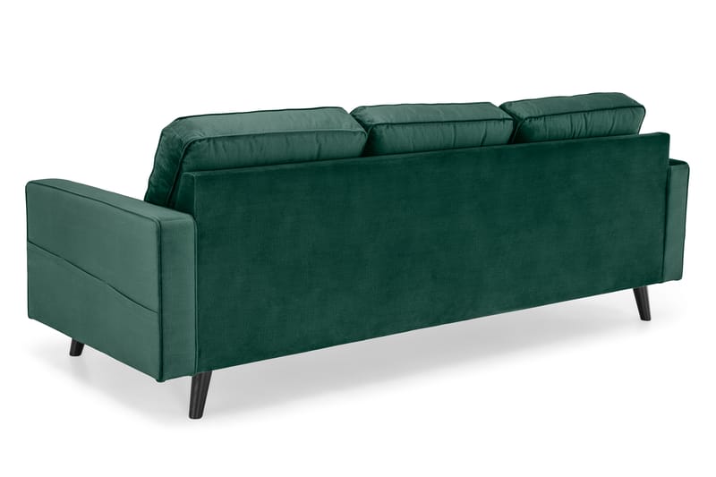 Monroe 4-personers Fløjlssofa - Grøn - Møbler - Sofaer - Velour sofaer