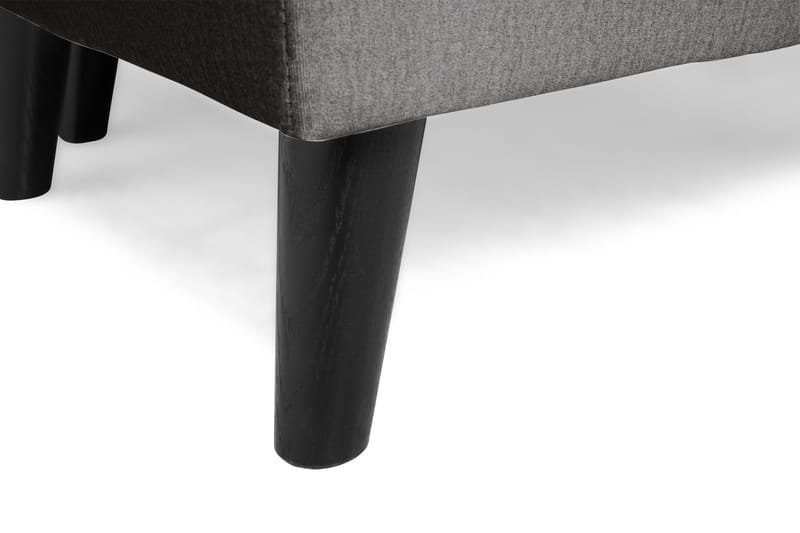 Monroe 4-personers Højrevendt U-formet Sofa med Divan og Chaiselong i Fløjl - Mørkegrå - Møbler - Sofaer - Velour sofaer