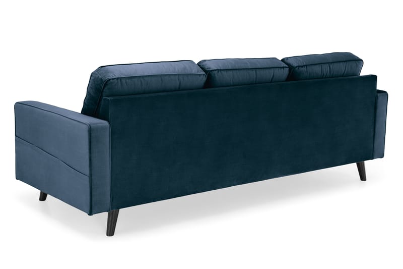Monroe 4-personers Fløjlssofa - Blå - Møbler - Sofaer - Velour sofaer