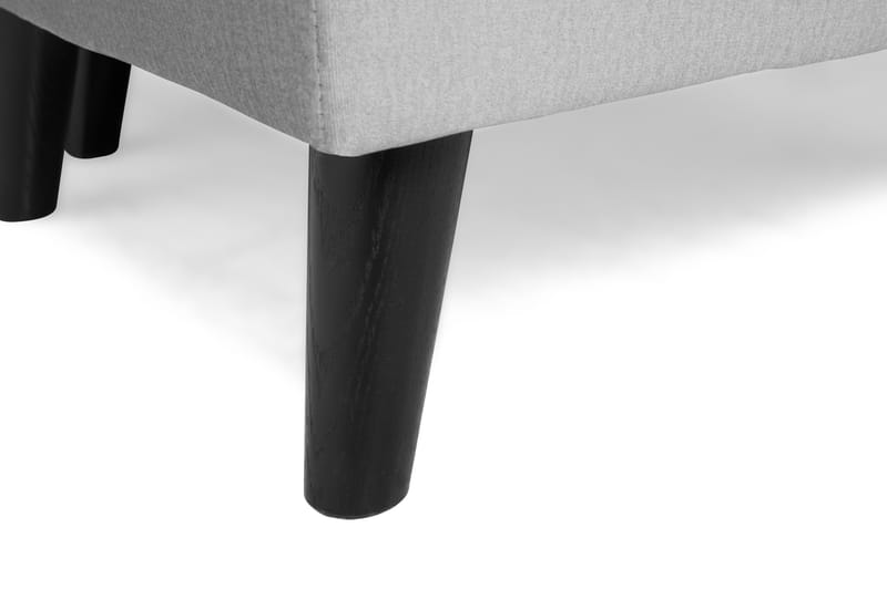 Monroe 6-personers Venstrevendt U-formet Large Sofa med Divan og Chaiselong i Fløjl - Lysegrå - Møbler - Sofaer - Velour sofaer