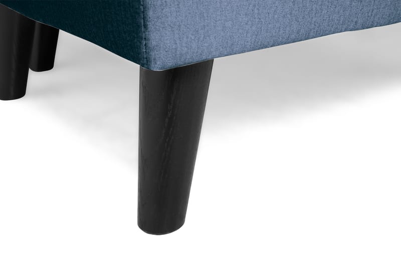 Monroe 6-personers Højrevendt U-formet Large Sofa med Divan og Chaiselong i Fløjl - Blå - Møbler - Sofaer - Velour sofaer