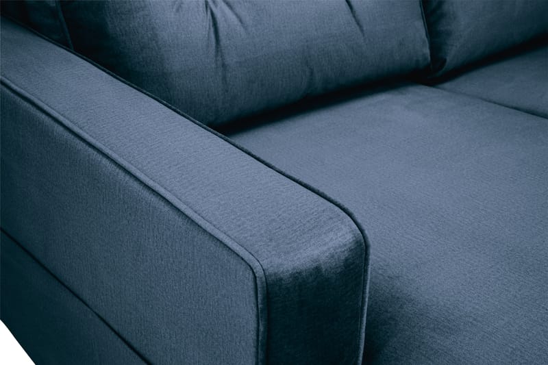 Monroe U-sofa Large med Chaiselong Venstre Velour - Midnatsblå - U Sofa - Velour sofaer