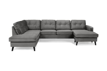Monroe U-sofa med Chaiselong Højre Velour